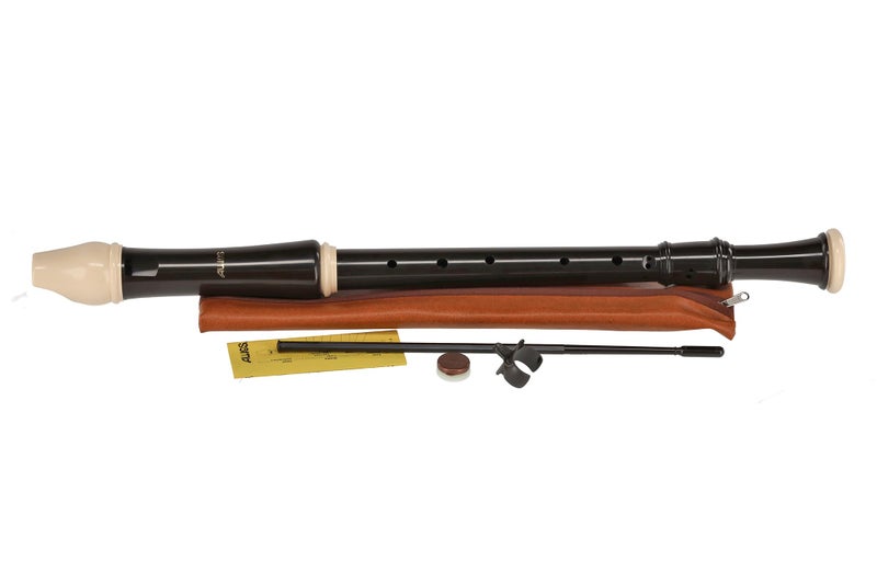 Aulos C-tenor recorder, Dark Brown, Synthetic Resin, Baroque Fingering, ABS Plastic, Ideal for Beginner to Intermediate Players - Image 1